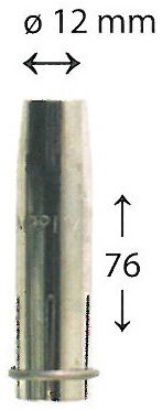 4295760C - Dýza plynová,  L76 / OD20 / D12, kónická